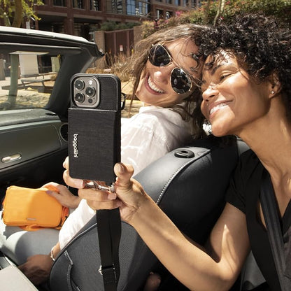 Baggallini On The Go iPhone Card Case Crossbody - Lightweight iPhone Case Designed for iPhone 13, iPhone 14, iPhone 15 and iPhone 15 Pro