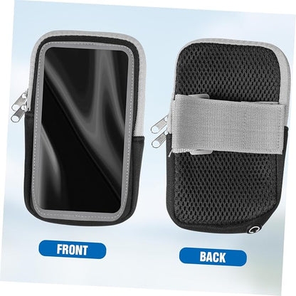 NUOBESTY Sports Mobile Phone Arm Bag Lightweight Waterproof Running Armband with Key Card Storage for Outdoor Exercise and Gym Use