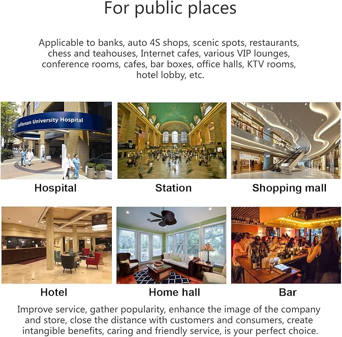 Wall Mounted Cell Phone Charging Station High Speed Cables with 8 Ports Applicable Airport Hospitals Banks Hotel Shopping Malls and Public Places