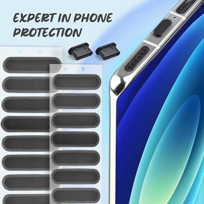 USB C Dust Plug for iPhone 15 Series Type C Anti Dust Cover Protector USB C Port Cover Phone Speaker Cover Charging Port Cleaner for Samsung Galaxy S23, S22, S21, Note 20, All Type-C Devices (74Pcs)