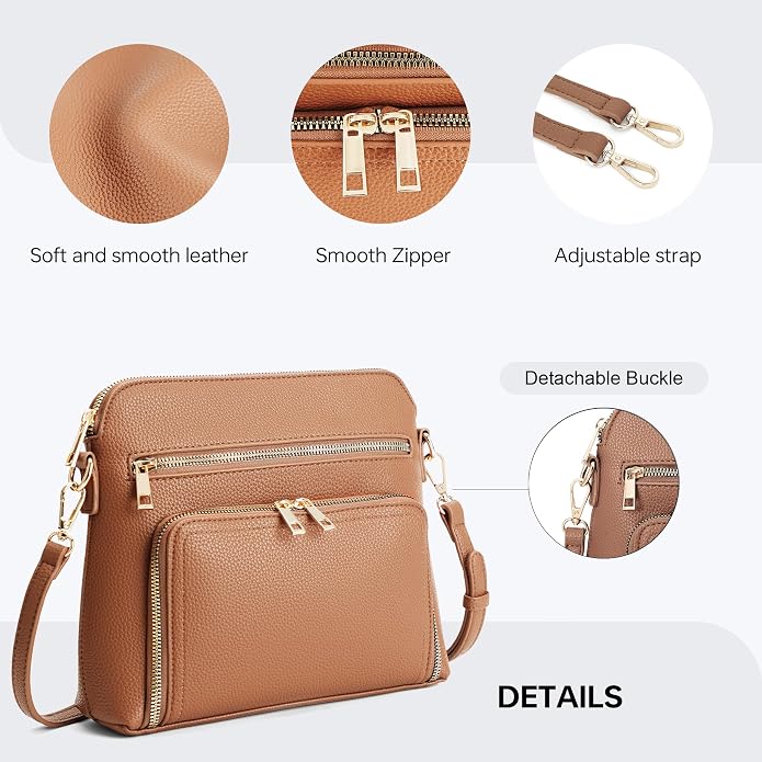 Crossbody Purses for Women Small Crossbody Bags for Women with Built in RFID Wallet