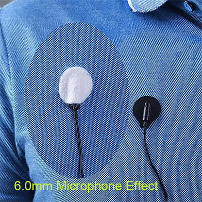 Sticky Circles, No-Residue Mini Windshield Undercovers for Hiding Lavalier Lapel Microphones On Clothes to Reduce Wind Noise, Pack of 40 Sticker, 20 Fabric Circle of Each Black and White