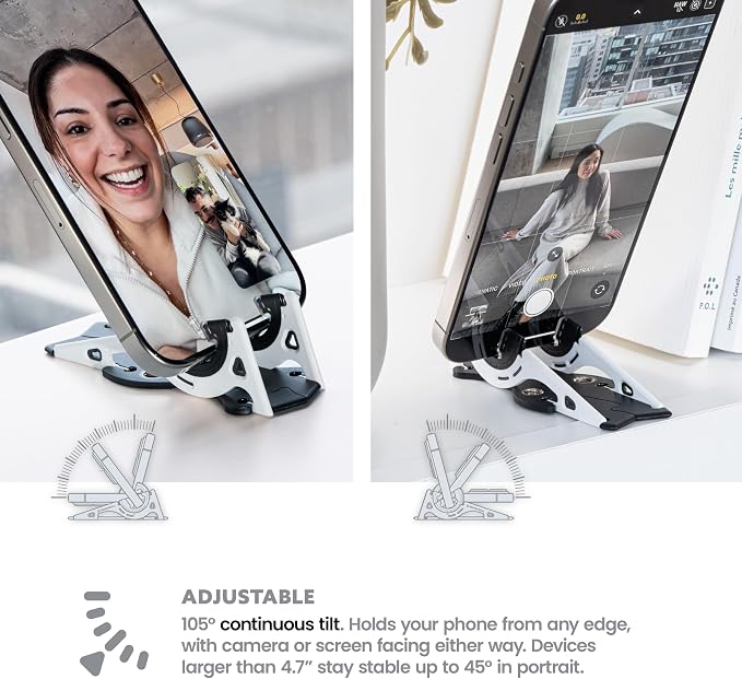 GEOMETRICAL Pocket Tripod PROv2 - Card-Size Stand, for iPhone, Panda White Universal Kit