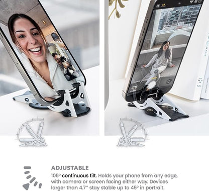 GEOMETRICAL Pocket Tripod PROv2 - Card-Size Stand, for iPhone, Panda White Universal Kit