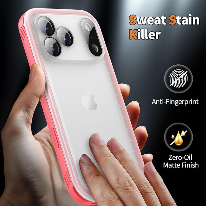 Cozycase TOP Waterproof Case for iPhone 17 Pro Max - Military Heavy Duty 360 Shockproof Full Body with Screen Camera Protector Double IP68 Water Dust Drop Proof Hard Rugged 17PM Front Back Slim Cover