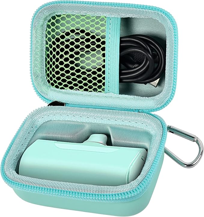 Portable Charger Power Bank Case for Swyop/for Feob/for Charmast/for JEJILL/for LanLuk/for VEGER/for iWALK/for Taegila/for Kuulaa and More Small Charging Battery Pack - Bag Only (Green)