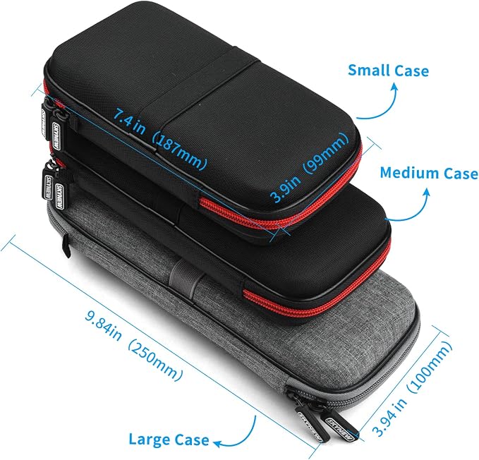 Skynew Hard Travel Case for Ekrist/LanLuk Portable Charger Power Bank 25800mAh, Power Bank Case for Anker PowerCore 10000mAh, Samsung T7 Touch and Seagate Portable 2TB