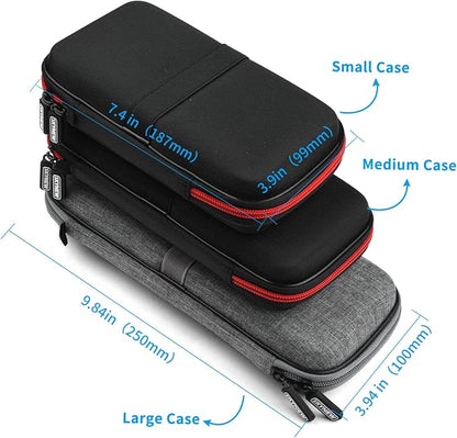 Skynew Hard Travel Case for Ekrist/LanLuk Portable Charger Power Bank 25800mAh, Power Bank Case for Anker PowerCore 10000mAh, Samsung T7 Touch and Seagate Portable 2TB