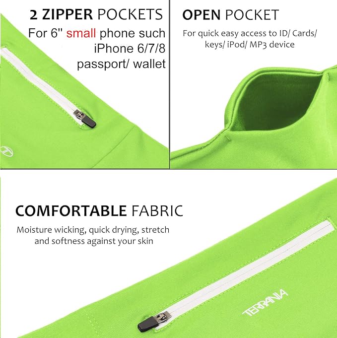 Unisex Running Belt Fanny Pack for iPhone X 6 7 8 Plus 11 12 13 Pro X XR XS, Runner Workout Belt Waist Pack for Women and Men Walking Fitness Jogging Travel