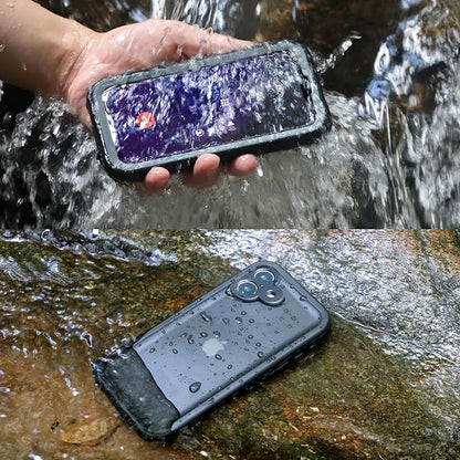SPORTLINK for iPhone 16 Waterproof Case - Shockproof Dustproof Case with Built-in Clear Screen Protector, Full Body Heavy Duty Sealed Protective Cover for i Phone 16 6.1" Black
