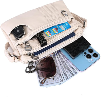 MINICAT Multiple Pockets Small Crossbody Purse Cell Phone Purse Shoulder Bags for Women Cross Body Bag for Woman