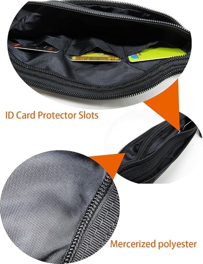 Outdoor Sports Running & Jogging & Travel Waterproof Utralthin Waist Pack/Bag Runner Belt, Black