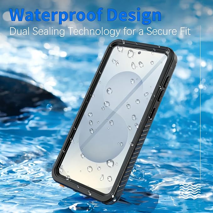 for Samsung Galaxy S26 Waterproof Case, Military-Grade Full Body Defense: IP68 Underwater Protection, Built-in Screen Protector & Camera Lens Cover, 10FT Waterproof Shockproof Dustproof. Black