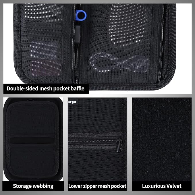 Electronic Organizer Travel Case for MacBook Power Adapter Chargers Cables Tech Organizer Hard Drive USB Flash Disk SD Card Cord Portable Electronics Accessories Bag