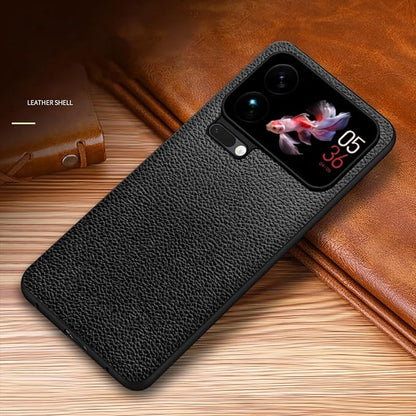 Shockproof Case for Xiaomi 17/17 Pro/17 Pro Max, Slim Leather Cover Minimalist Cross Texture Anti-Fingerprint Case,17pro,Black