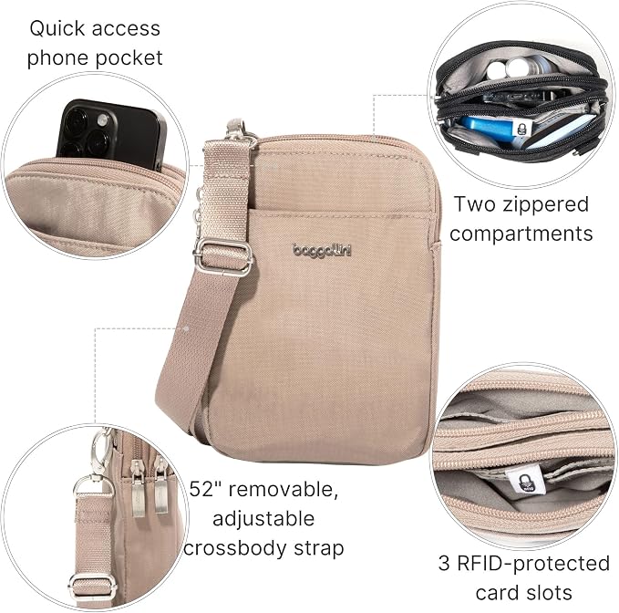 Baggallini Women's Modern Take Two Rfid Crossbody