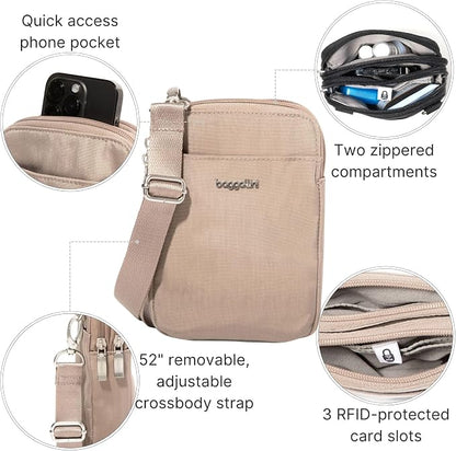 Baggallini Women's Modern Take Two Rfid Crossbody