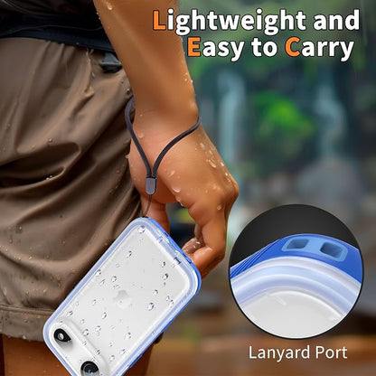 Cozycase TOP Waterproof Case for iPhone Air - Military Heavy Duty 360 Shockproof Full Body with Screen Camera Protector Double IP68 Water Dust Drop Proof Hard Rugged Tough Front Back Slim Cover