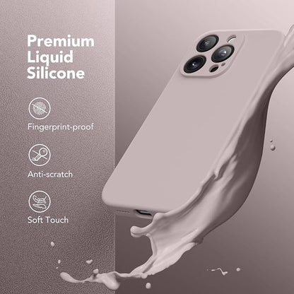 Magnetic for iPhone 13 Pro Max Case, Compatible with MagSafe, [Full Camera Protection][Screen Protector] Silicone Shockproof Protective Phone Case for iPhone 13 Pro Max 6.7", Hazel