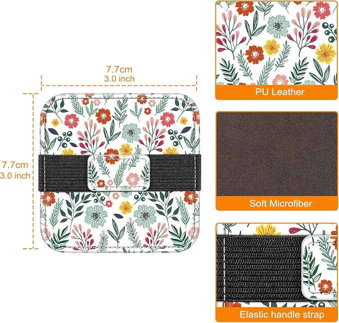 Fintie Screen Cleaning Pad, [4 Pack] Soft Cloth Wipes Screen Cleaner with Elastic Strap for iPad, iPhone, MacBook, Tablets, Laptop (Galaxy)
