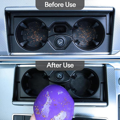 PULIDIKI Car Cleaning Gel for Car Cleaning Putty Car Putty Auto Detailing Tools Car Slime Cleaner Dust Cleaning Gel for Car Interior Cleaner Car Accessories Keyboard Cleaner Purple, 4 Pack (160g Each)