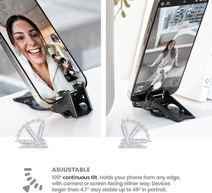 GEOMETRICAL Pocket Tripod PROv2 - Card-Size Stand, for iPhone, Matte Black Universal Kit