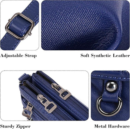 MINICAT Multiple Pockets Small Crossbody Purse Cell Phone Purse Shoulder Bags for Women Cross Body Bag for Woman