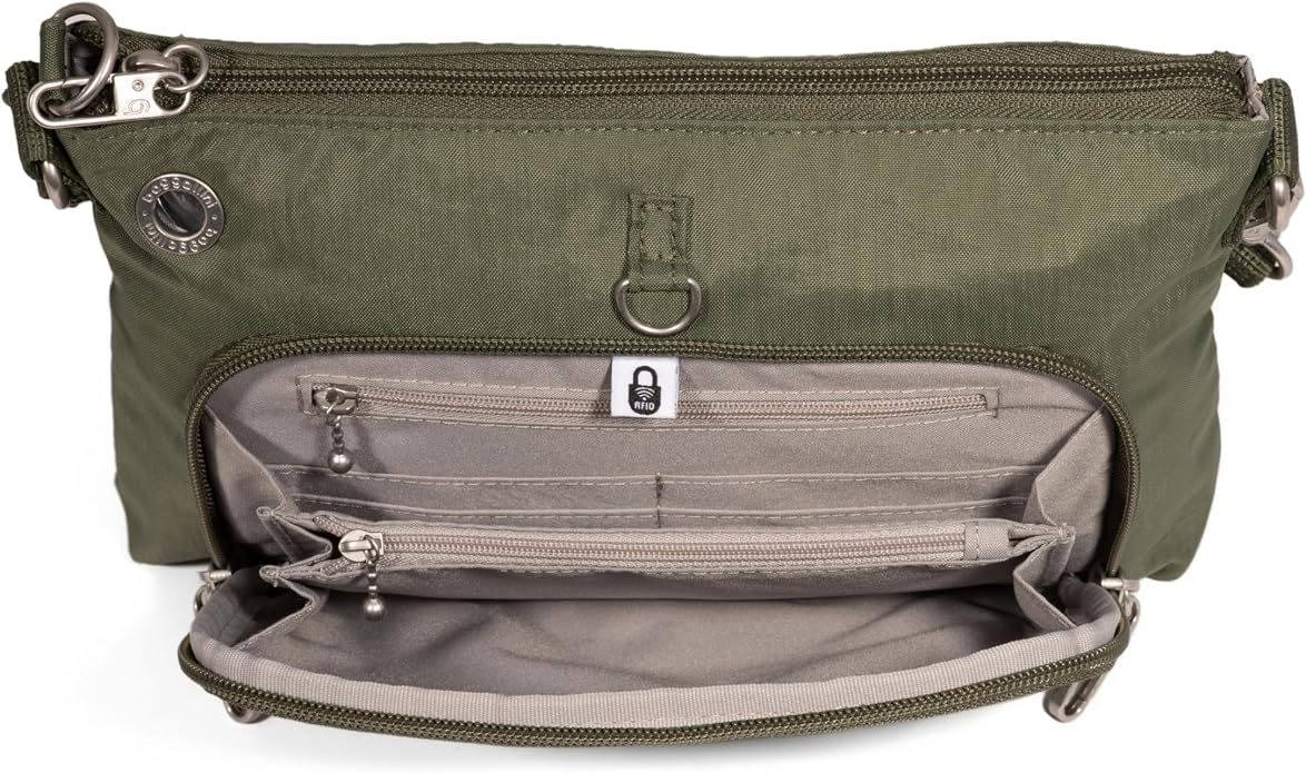 Baggallini womens Securtex Anti-theft Memento Crossbody Bag
