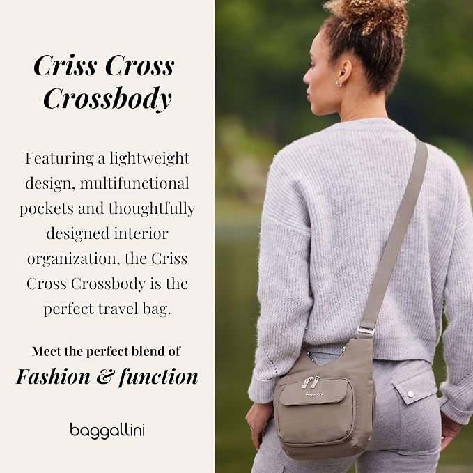 Baggallini Women Criss Cross Crossbody Bag