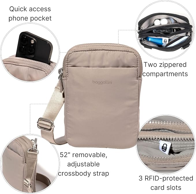 Baggallini Women's Modern Take Two Rfid Crossbody