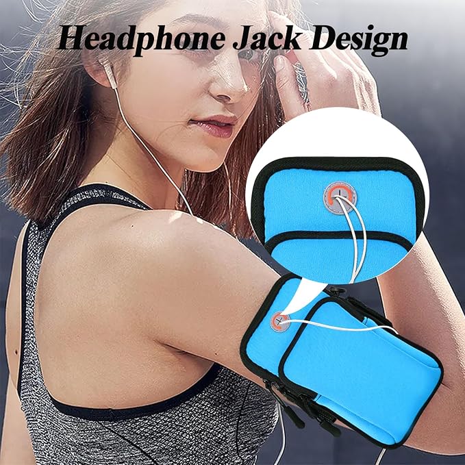 2Pack Phone Holder for Running Armband,Cell Phone Purse Crossbody for Women Men Kids,iPhone 11 12 13 14 15 16e 16 17 Pro Max Xs Xr X Plus SE Mini Galaxy Ultra Note Pouch Exercise Arm Band Bag