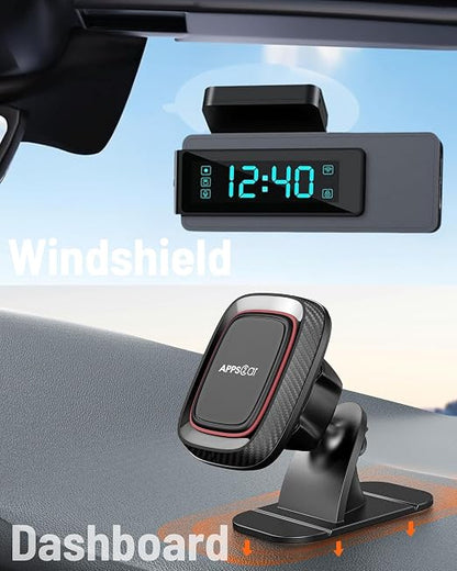 APPS2Car 8 Pcs 3M VHB Double Sided Adhesive Pads, 1.48" x 2.04" Square Dashboard Sticky Tape for Magnetic Car Mount, Strong Adhesive Pads Replacement, Double Sided Mounting Tape for Car Dashboard