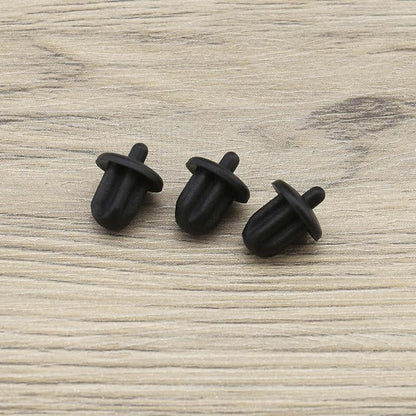 The Lord of the Tools 20Pcs 6.35mm Silicone Anti Dust Plugs Socket Dust Cover Anti Dust Jack Plug Stopper Cap Accessories for Amplifier DVD Karaoke Black