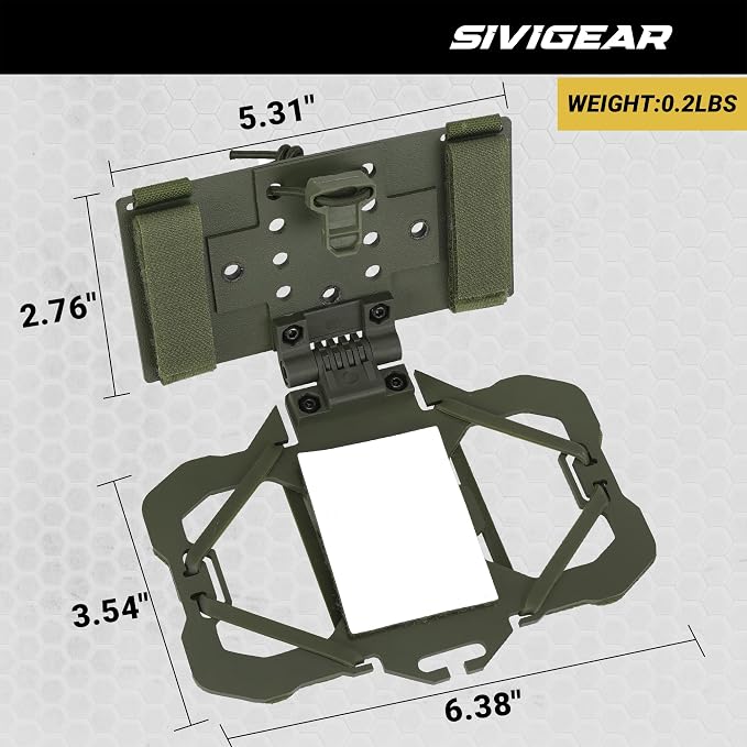 Tactical Phone Holder,Plate Carrier Phone Mount Not Block the Phone Camera Molle Phone Holder for Hunting,Duty,Hiking