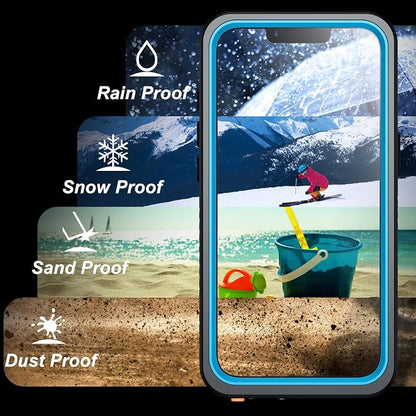 SPIDERCASE Magnetic for iPhone 16e Case iPhone 17e Case Waterproof, Built-in Screen & Camera Lens Protector[IP68 Underwater] [Military Grade Shockproof] Full Body Protection Phone Case,Blue