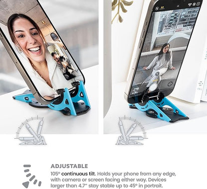 GEOMETRICAL Pocket Tripod PROv2 - Card-Size Stand, for iPhone, Alien Blue Universal Kit