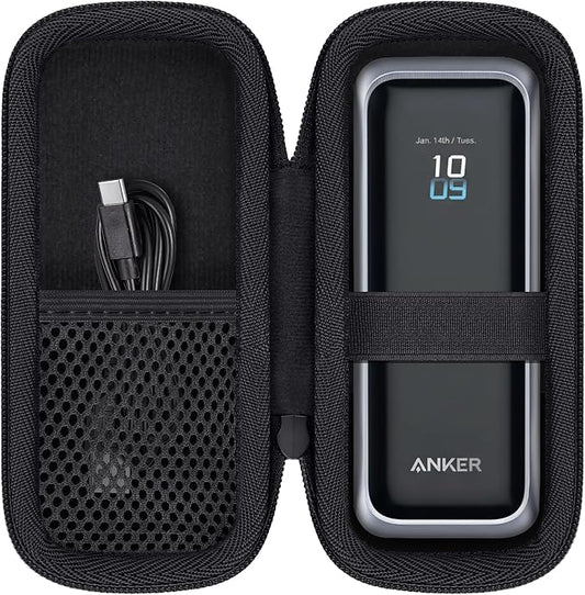 khanka Hard Travel Case for Anker Prime Power Bank, 20100mAh 220W(A110B) /20000mAh,200W(A1336),Case Only (Black)