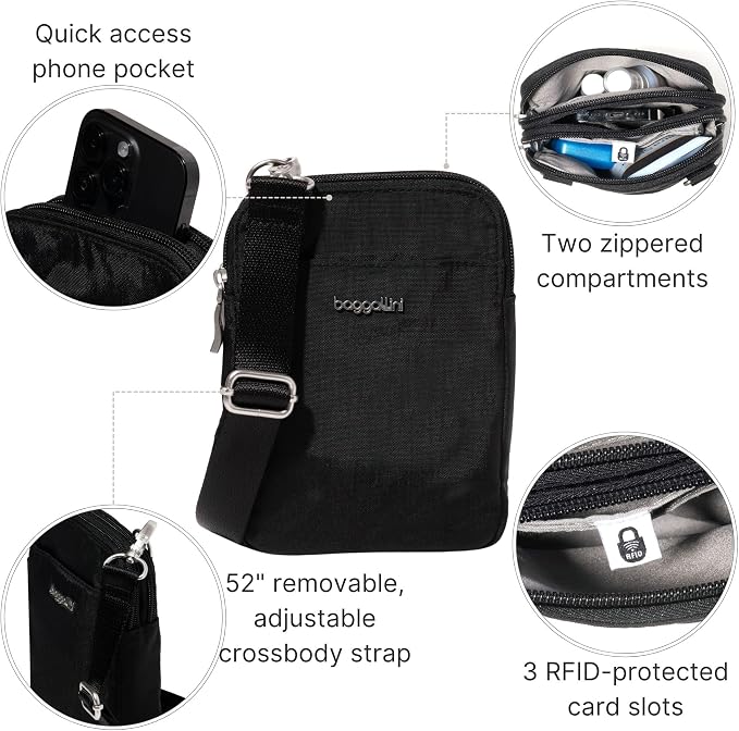 Baggallini Women's Modern Take Two Rfid Crossbody