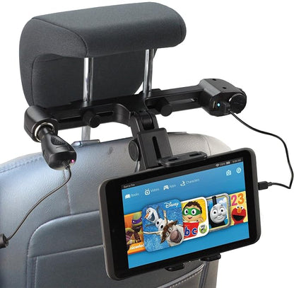Navitech in Car Portable Tablet Head Rest/Headrest Mount/Holder with 4.2A Integrated car Charger Port Compatible with Lenovo TAB X103F 10.1"