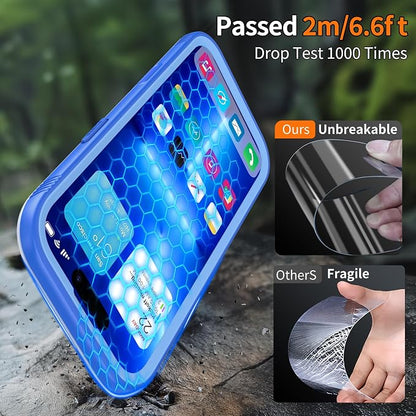 Cozycase TOP Waterproof Case for iPhone Air - Military Heavy Duty 360 Shockproof Full Body with Screen Camera Protector Double IP68 Water Dust Drop Proof Hard Rugged Tough Front Back Slim Cover