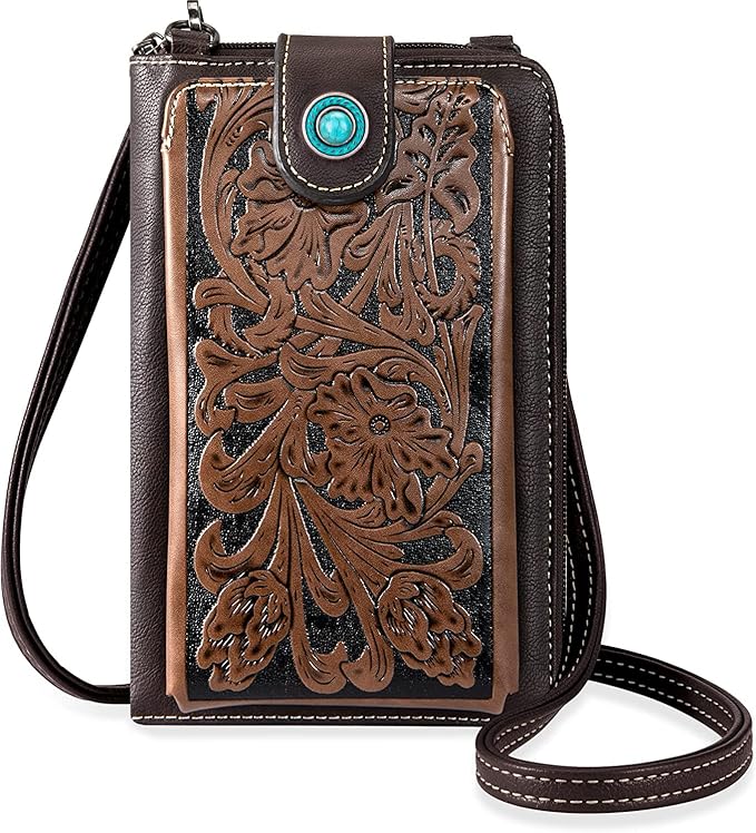Montana West Small Crossbody Bags for Women Western Handbag with Cash Slots