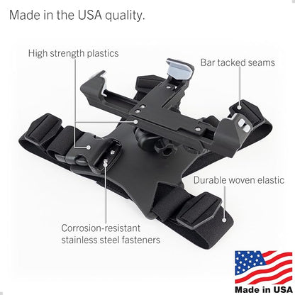 STUNTMAN High Stability Chest Mount for Smartphones - Compatible with iPhone, Samsung, Motorola, Google Pixel and Other Phones