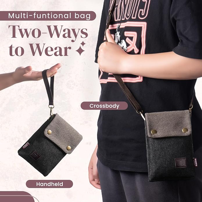 katloo Small Crossbody Cellphone Purse Bag With Shoulder Strap, Travel Pouch Women Passport Phone Holder Wristlet Wallet