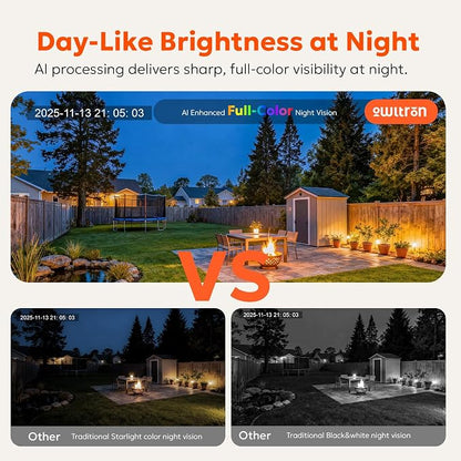 owltron Window Camera 3MP, 5G & 2.4GHz WiFi Indoor Cameras for Home Security with Al Color Night Vision, Human/Motion Detection, Anti-Glare, 24/7 Recording, Real-Time Alerts, Easy & Quick Install