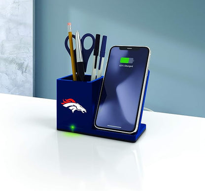 SOAR NFL Unisex Wireless Charging Stand and Desktop Organizer