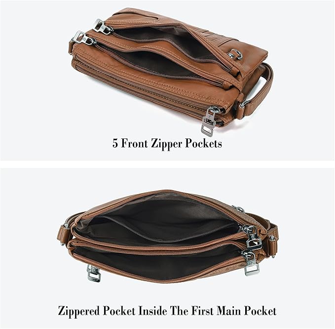 MINICAT Multiple Pockets Small Crossbody Purse Cell Phone Purse Shoulder Bags for Women Cross Body Bag for Woman