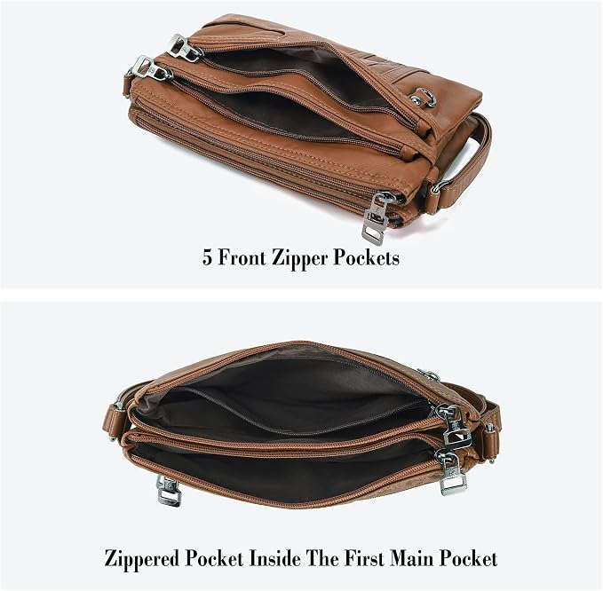MINICAT Multiple Pockets Small Crossbody Purse Cell Phone Purse Shoulder Bags for Women Cross Body Bag for Woman