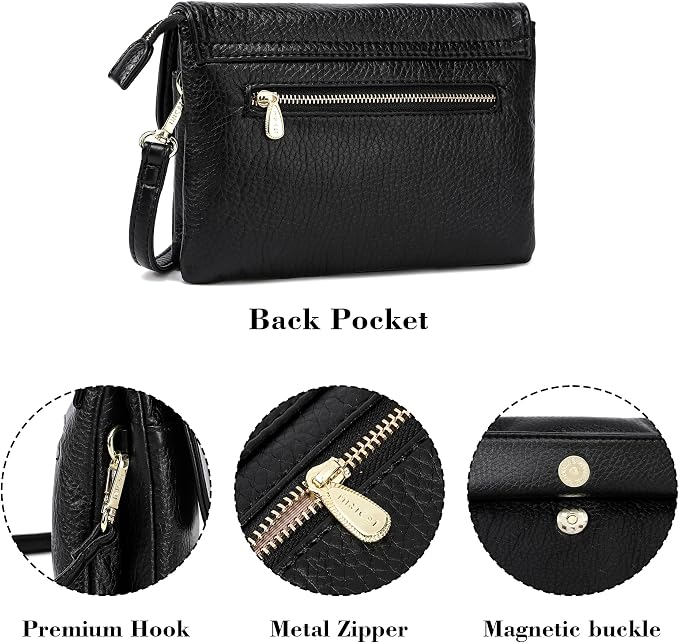 MINICAT RFID Blocking Small Crossbody Bags for Women Vegan Leather Mini Travel Purses Cell Phone Purse Cross Body Bag