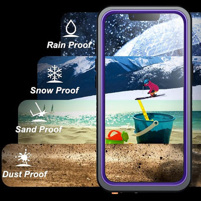 SPIDERCASE Magnetic for iPhone 16e Case iPhone 17e Case Waterproof, Built-in Screen & Camera Lens Protector[IP68 Underwater] [Military Grade Shockproof] Full Body Protection Phone Case,Purple