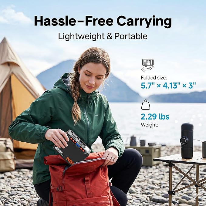 Takki 88.8Wh Portable Power Station Lithium Battery Small Generator Power Bank with 110V AC Outlet Battery Backup for Camping Home Use Emergency(Solar Panel Optional)